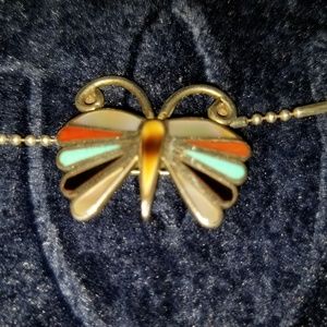 🦋 Butterfly pin necklace